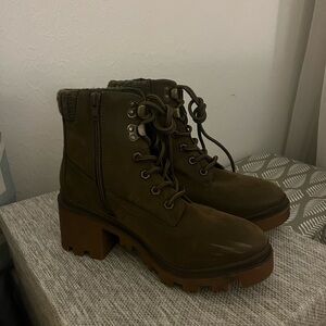 Green Combat Boots